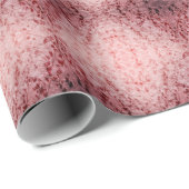 Papier Cadeau Fleurs au crépuscule Damas modèle 2 (Coin rond)