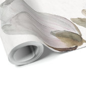 Papier Cadeau Fleurs blanches (Coin rond)