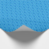 Papier Cadeau Fleurs blanches congelées (Coin)