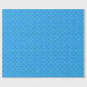 Papier Cadeau Fleurs blanches congelées (Plat)