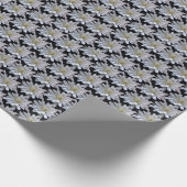 Papier Cadeau Fleurs blanches motifs de marguerite (Coin)
