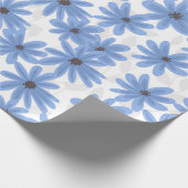 Papier Cadeau Fleurs bleues (Coin)