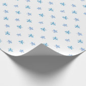 Papier Cadeau Fleurs bleues de printemps (Coin)