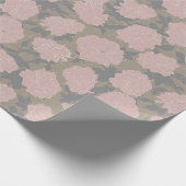 Papier Cadeau Fleurs bleues, Rouleau Cadeau Romance Tropicale (Coin)