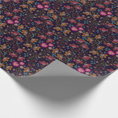 Papier Cadeau Fleurs brodées : mode sans couture motif (Coin)