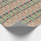 Papier Cadeau Fleurs Colorées (Coin)