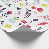 Papier Cadeau Fleurs colorées mignonnes Motif (Coin)