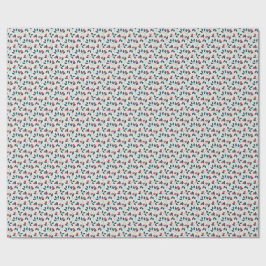 Papier Cadeau Fleurs Cosmiques Traînantes (Plat)