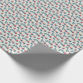 Papier Cadeau Fleurs Cosmiques Traînantes (Coin)
