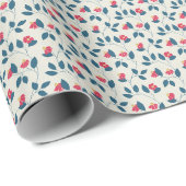 Papier Cadeau Fleurs Cosmiques Traînantes (Coin rond)