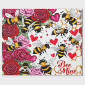 Papier Cadeau Fleurs d'abeilles (Plat)