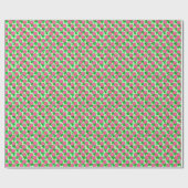 Papier Cadeau Fleurs Dahlia rose fuchsia (Plat)