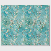 Papier Cadeau Fleurs d'amandes Bleu Vincent Van Gogh (Plat)