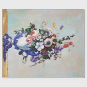 Papier Cadeau Fleurs dans un Vase Rococo, Paul Cezanne (Plat)