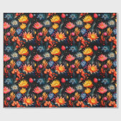 Papier Cadeau Fleurs d'art (Plat)