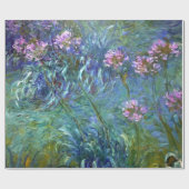 Papier Cadeau Fleurs d'art artistique de Monet (Plat)