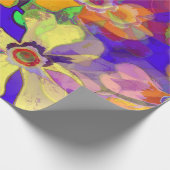 Papier Cadeau Fleurs d'art pop (Coin)