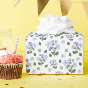 Papier Cadeau Fleurs de Blackberry, motif transparent