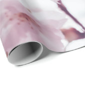 PAPIER CADEAU FLEURS DE BLOSOMES DE CHERRY (Coin rond)