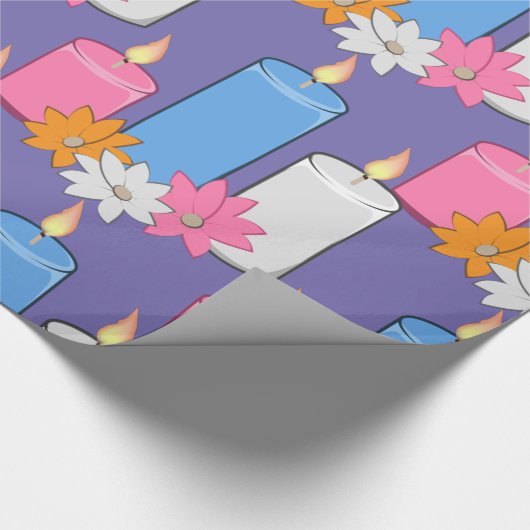Papier Cadeau Fleurs de bougie Lit Thunder_Cove (Coin)