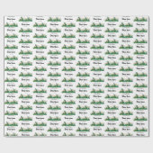 Papier Cadeau Fleurs de cactus Fiesta de mariage (Plat)