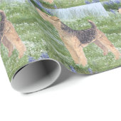 Papier Cadeau Fleurs de campagne (Coin rond)