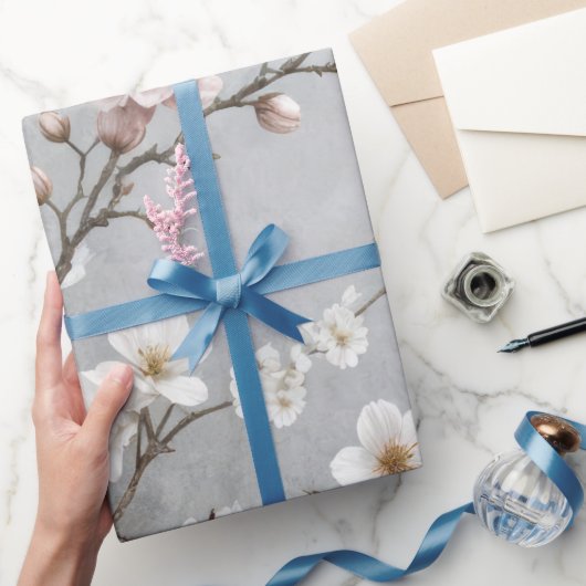 Papier Cadeau Fleurs de cerises Abstraites (Cadeaux)