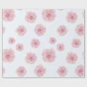 Papier Cadeau Fleurs de cerises roses. Motif sans couture. Sakur (Plat)
