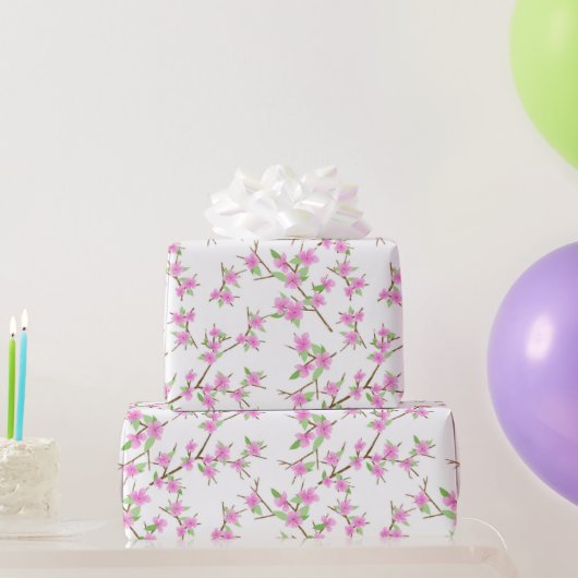 Papier Cadeau Fleurs de cerisiers (Cadeaux de fête)