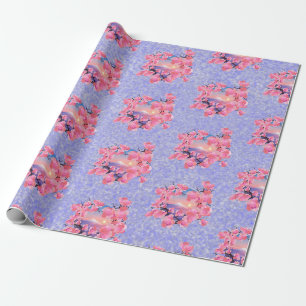 Papier Cadeau Fleurs de cerisiers par le Mont Fuji