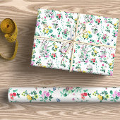 Papier Cadeau Fleurs de champ dynamiques