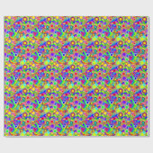 Papier Cadeau Fleurs de Coeurs super (Plat)