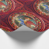 Papier Cadeau Fleurs de collecte d'anges Fleurs de la Couronne d (Coin)