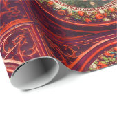 Papier Cadeau Fleurs de collecte d'anges Fleurs de la Couronne d (Coin rond)