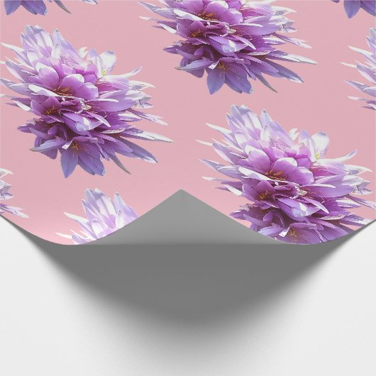 Papier Cadeau Fleurs de crocus (Coin)
