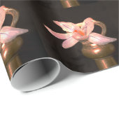 Papier Cadeau Fleurs de crocus (Coin rond)