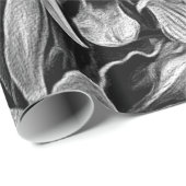 Papier Cadeau Fleurs de cru de Black&White (Coin rond)