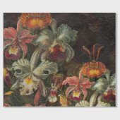 Papier Cadeau Fleurs de cru de ton de la terre (Plat)