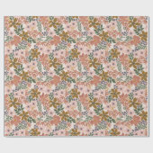 Papier Cadeau Fleurs de Ferme  (Plat)