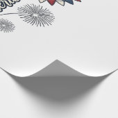Papier Cadeau Fleurs de feu d'artifice vectoriel de l'Amérique p (Coin)
