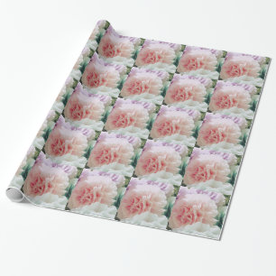 Papier Cadeau Fleurs de Filtre à Café Doux