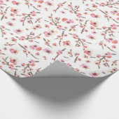 Papier Cadeau Fleurs de fleurs de cerisier rose Anniversaire (Coin)