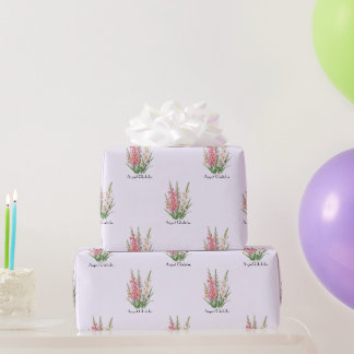 Papier Cadeau Fleurs de Gladiolus d'août