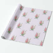 Papier Cadeau Fleurs de Gladiolus d'août (Déroulé)