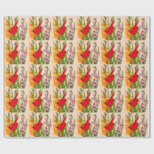 Papier Cadeau fleurs de glaïeul glaïeuls (Plat)