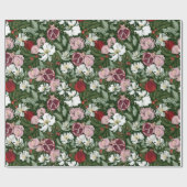 Papier Cadeau Fleurs de grenade (Plat)