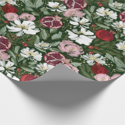 Papier Cadeau Fleurs de grenade (Coin)