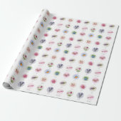 Papier Cadeau Fleurs de la Nouvelle-Angleterre (Déroulé)