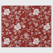 Papier Cadeau Fleurs de la Saint-Valentin (Plat)