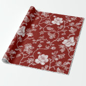 Papier Cadeau Fleurs de la Saint-Valentin (Déroulé)